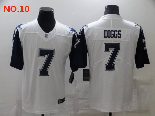 Men's Dallas Cowboys #7 Trevon Diggs Jerseys NO.10;